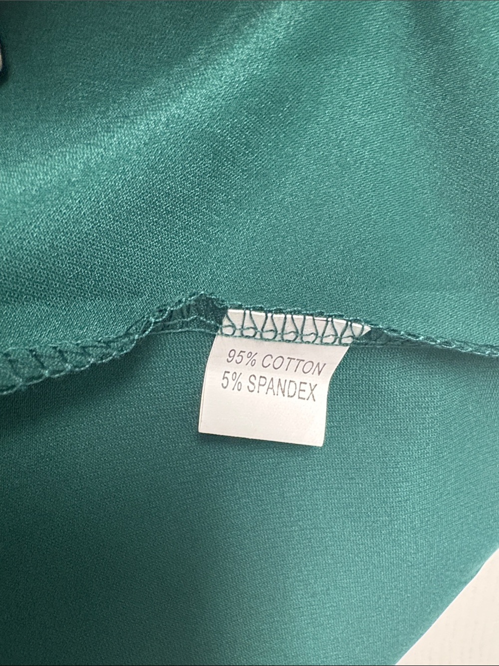 Women's Deep Green Long Sleeve V-Neck Dress Size Medium - Picture 4 of 5